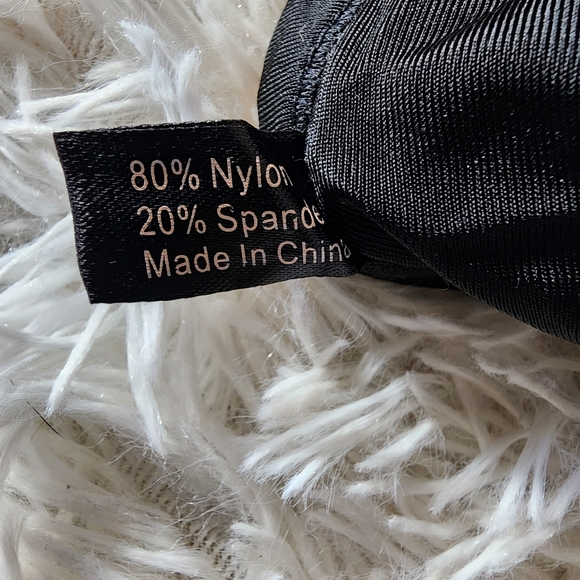 NWOT Black Fishnet One Piece Halter Bathing Suit - Picture 12 of 14